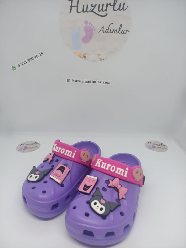 Kuromi Crocs Terlik Kız Çocuk Mor