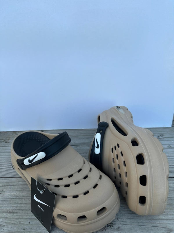 Nike Airmax Taban Sütlü Kahve Crocs Unisex Terlik